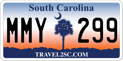 SC license plate MMY299