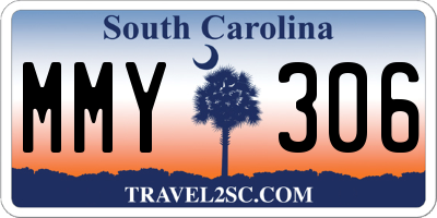 SC license plate MMY306