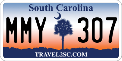SC license plate MMY307