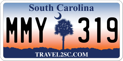 SC license plate MMY319