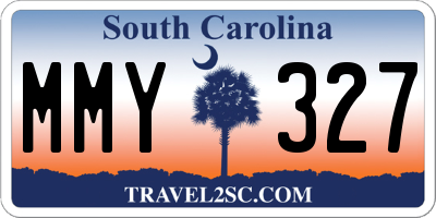 SC license plate MMY327