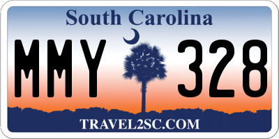 SC license plate MMY328