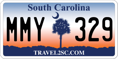 SC license plate MMY329