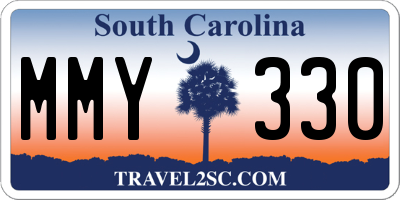 SC license plate MMY330