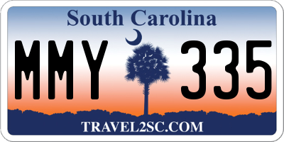SC license plate MMY335
