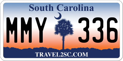 SC license plate MMY336