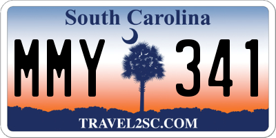 SC license plate MMY341