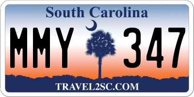 SC license plate MMY347