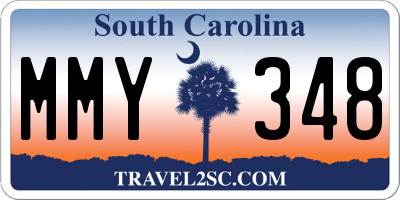 SC license plate MMY348