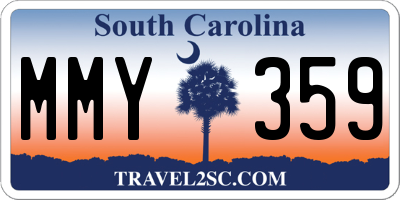 SC license plate MMY359