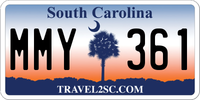 SC license plate MMY361