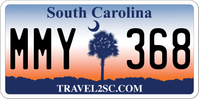 SC license plate MMY368