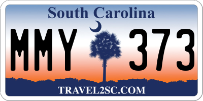 SC license plate MMY373