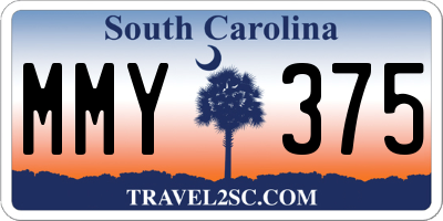 SC license plate MMY375