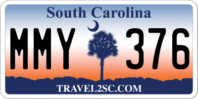 SC license plate MMY376