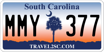 SC license plate MMY377