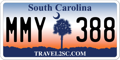 SC license plate MMY388