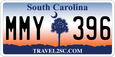 SC license plate MMY396
