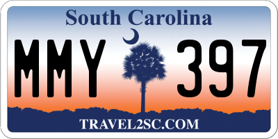 SC license plate MMY397