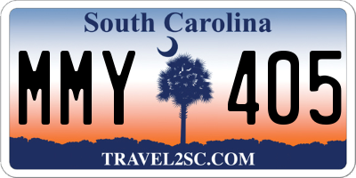 SC license plate MMY405