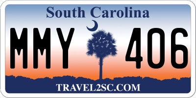 SC license plate MMY406