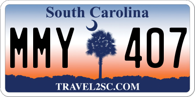 SC license plate MMY407