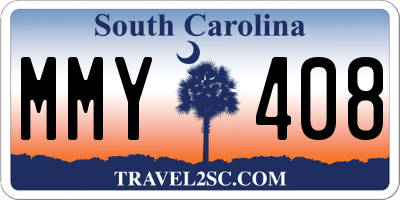 SC license plate MMY408