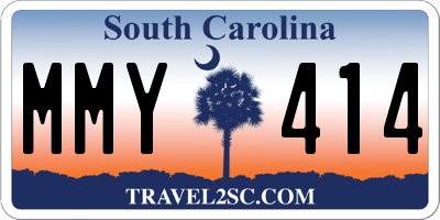 SC license plate MMY414