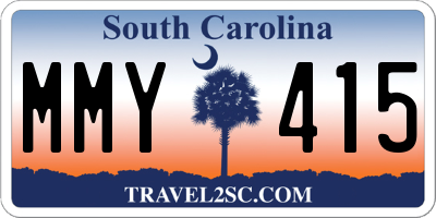 SC license plate MMY415