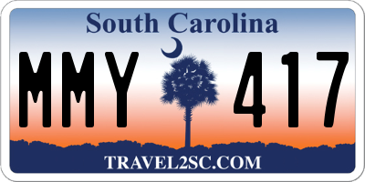 SC license plate MMY417