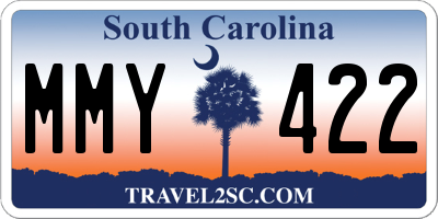 SC license plate MMY422