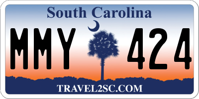 SC license plate MMY424