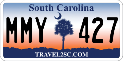SC license plate MMY427