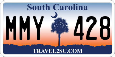 SC license plate MMY428