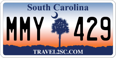 SC license plate MMY429