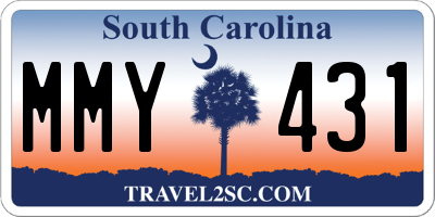 SC license plate MMY431