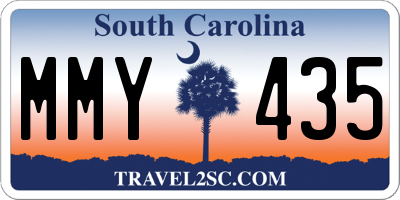SC license plate MMY435