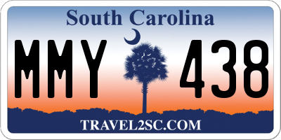 SC license plate MMY438