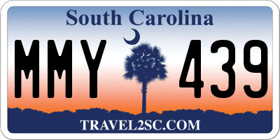 SC license plate MMY439