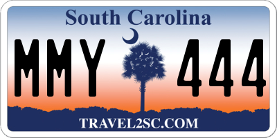 SC license plate MMY444