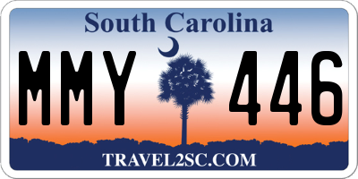 SC license plate MMY446