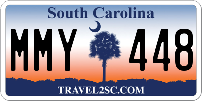 SC license plate MMY448