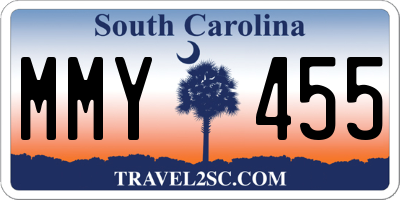 SC license plate MMY455