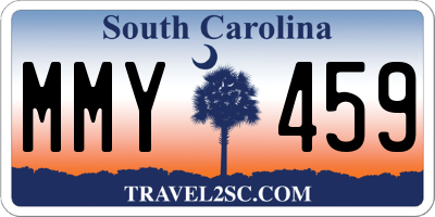 SC license plate MMY459