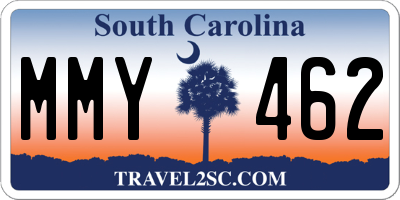 SC license plate MMY462