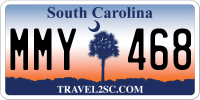 SC license plate MMY468