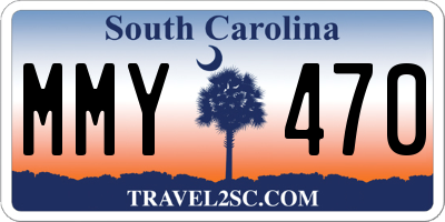 SC license plate MMY470