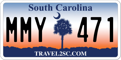 SC license plate MMY471