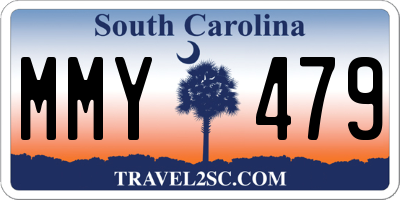 SC license plate MMY479