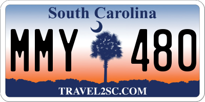 SC license plate MMY480